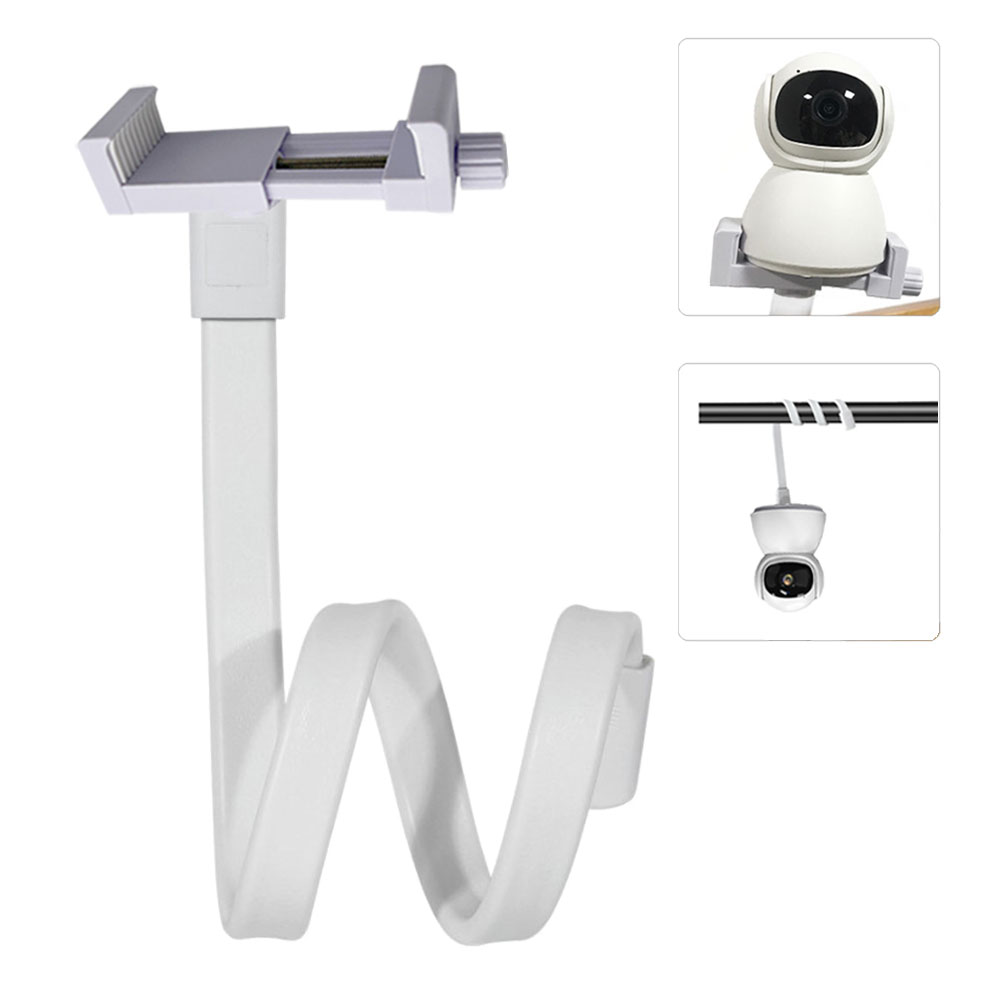 Adjustable Monitor Mount - Universal Baby Monitor Holder Longer White