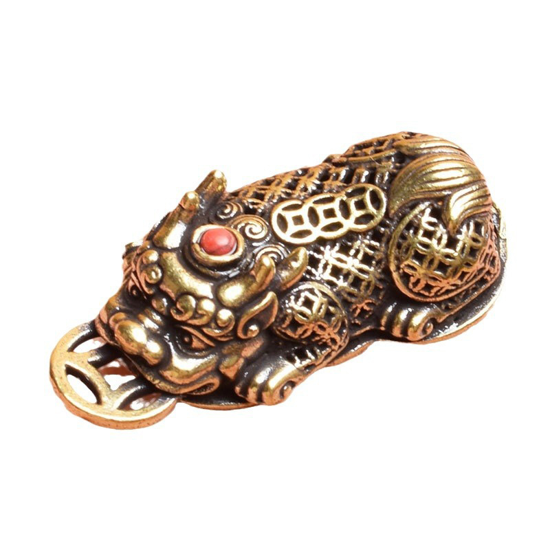 Office Furniture Hon - Brass Animal Pixiu Coin Charms Pendant