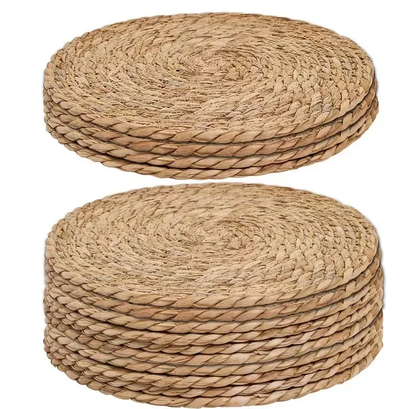 Conference Table Round - Handwoven Rattan Placemats - Heat Resistant