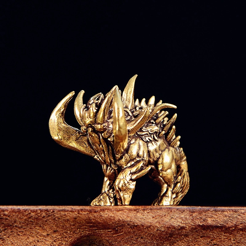 Office Furniture Hon - Solid Cast Brass Porcupine Wild Boar