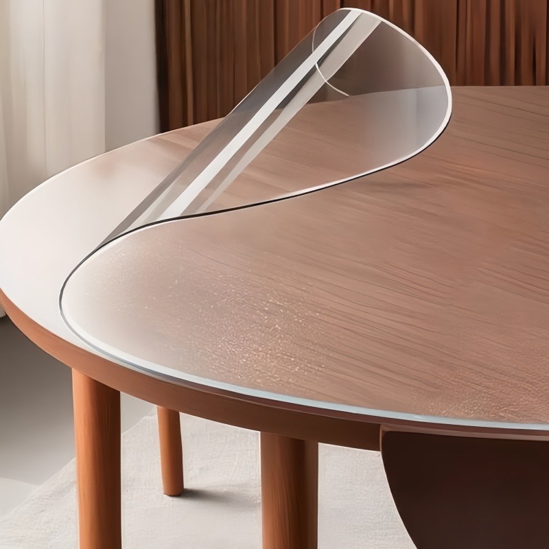 Conference Table Round - 1pc 100/110/120cm Clear PVC Round Table