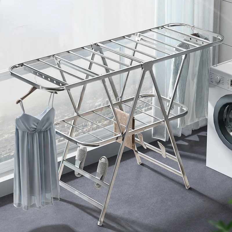 Folding Coat Hanger Balcony Cl - Coat Rack Standing 리뷰 및 가격