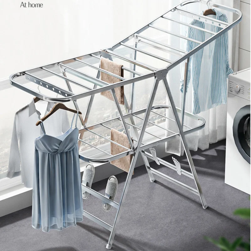 Folding Coat Hanger Balcony Cl - Coat Rack Standing 리뷰 및 가격