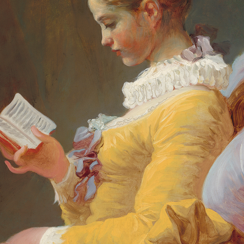 Girl Reading Vintage Oil Paint - Office Furniture Hon 리뷰 및 가격