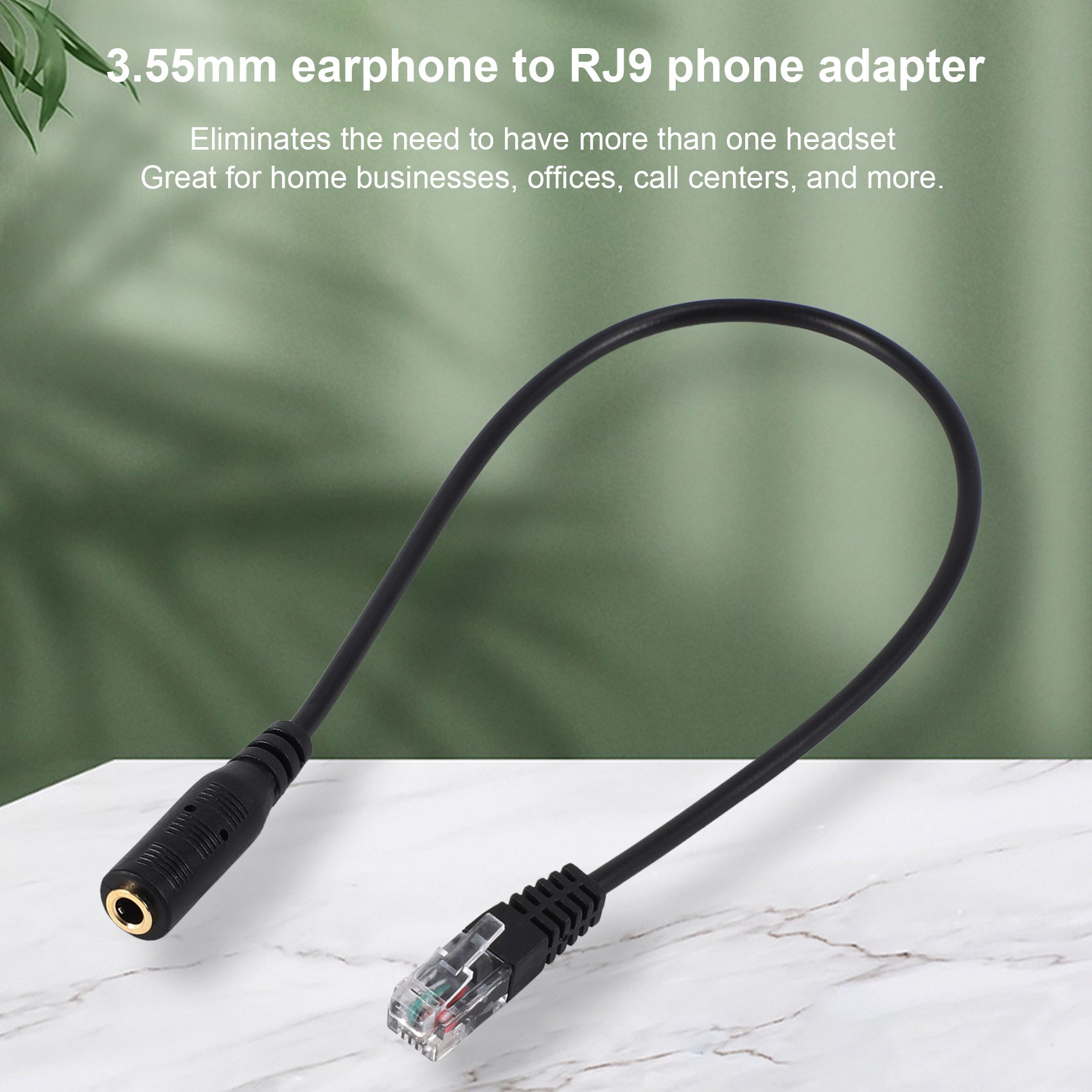 Dec.-3.5mm Plug Jack to RJ9 fo - Telephone Headset Office 리뷰 및 가격