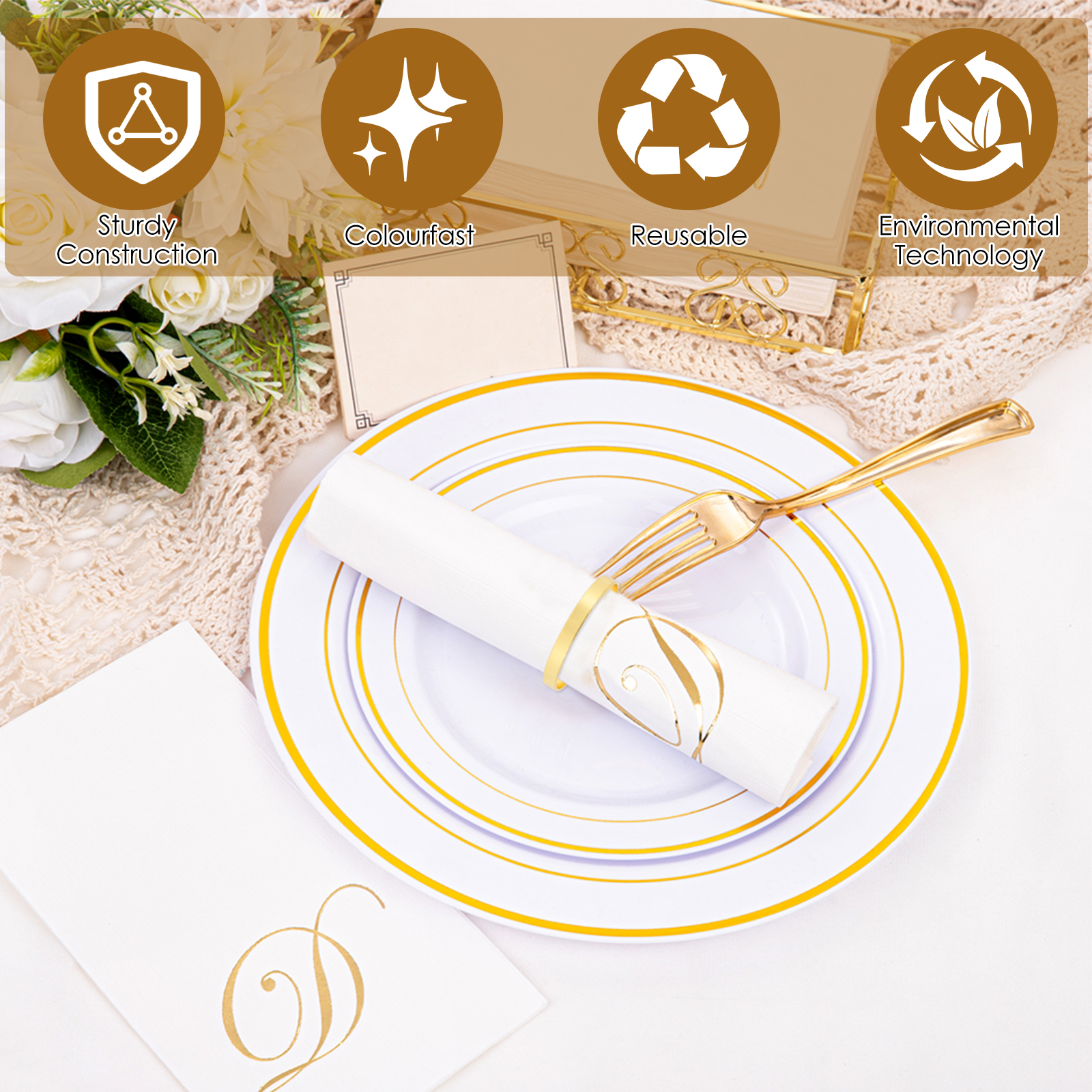 100pcs Round Golden Napkin Rin - Conference Table Round 리뷰 및 가격