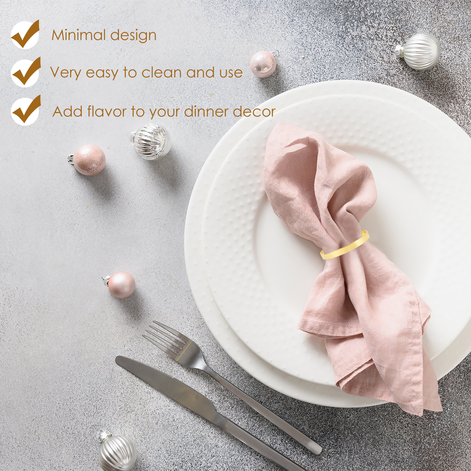 100pcs Round Golden Napkin Rin - Conference Table Round 리뷰 및 가격