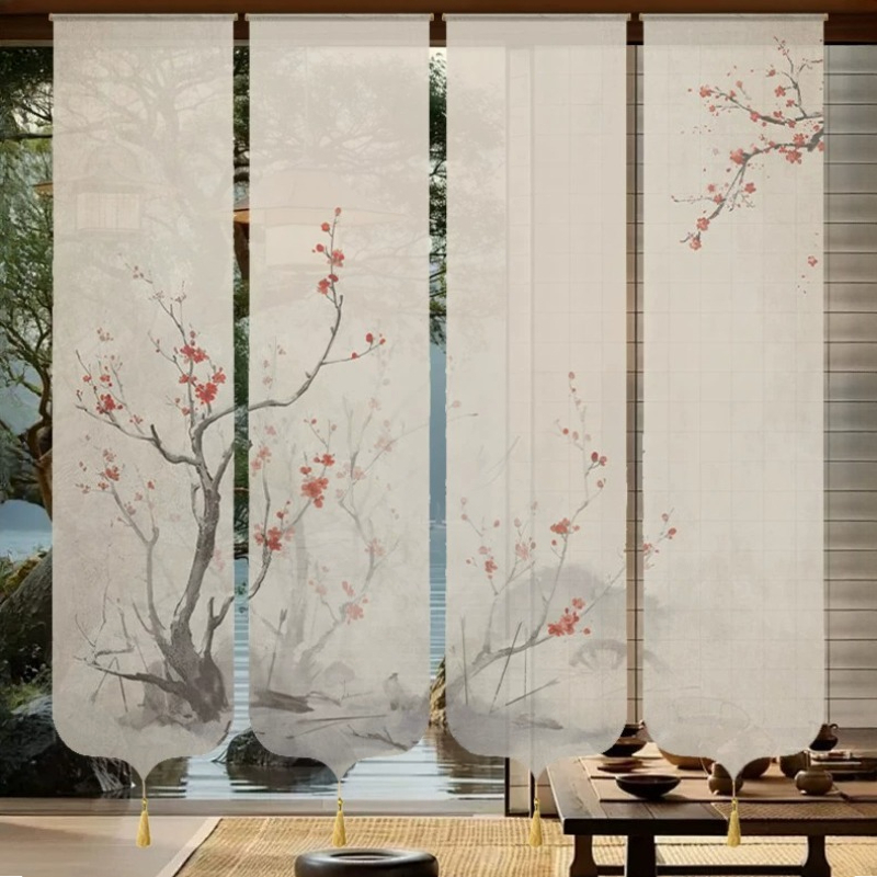 ✨Zen Bamboo Print Sheer Room D - Room Divider Bamboo 리뷰 및 가격