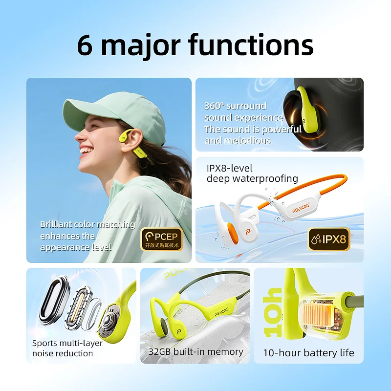 POLVCDG X9 Bone Conduction Ear - Telephone Headset Office 리뷰 및 가격
