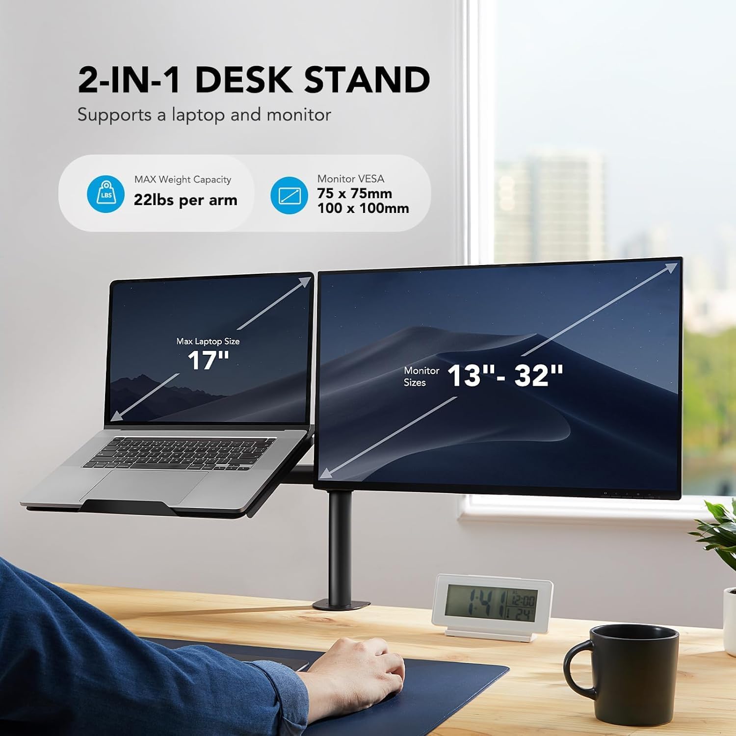 Adjustable Monitor Arm with La - Adjustable Monitor Mount 리뷰 및 가격
