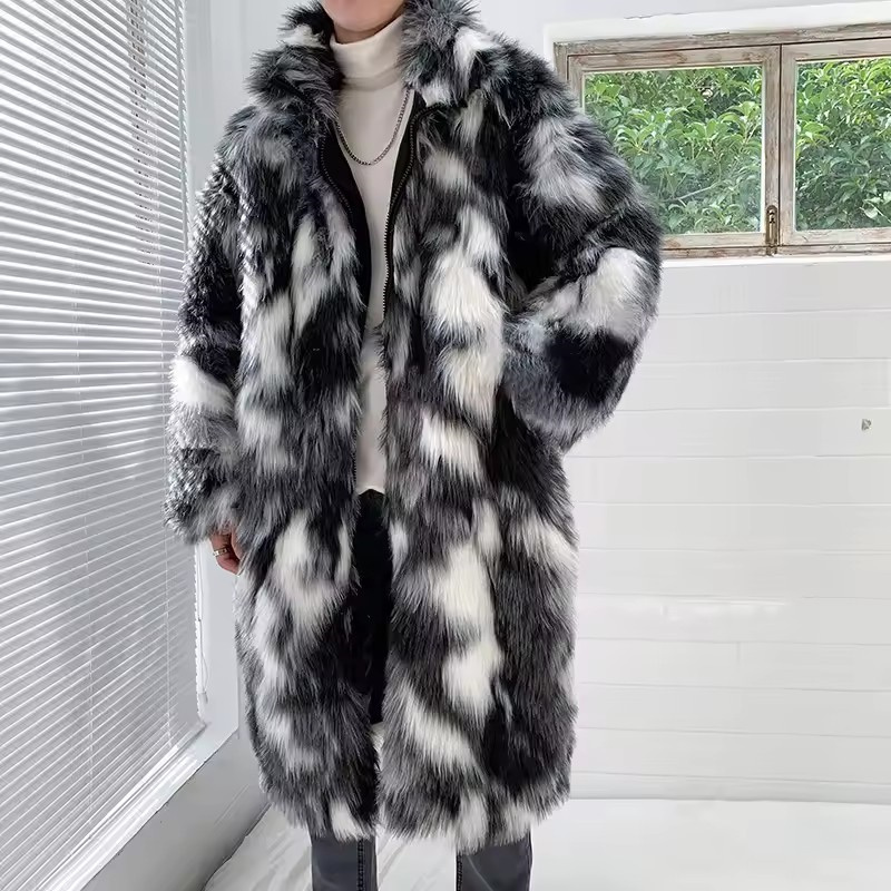 Winter Hip Hop Long Faux Fur C - Coat Rack Standing 리뷰 및 가격