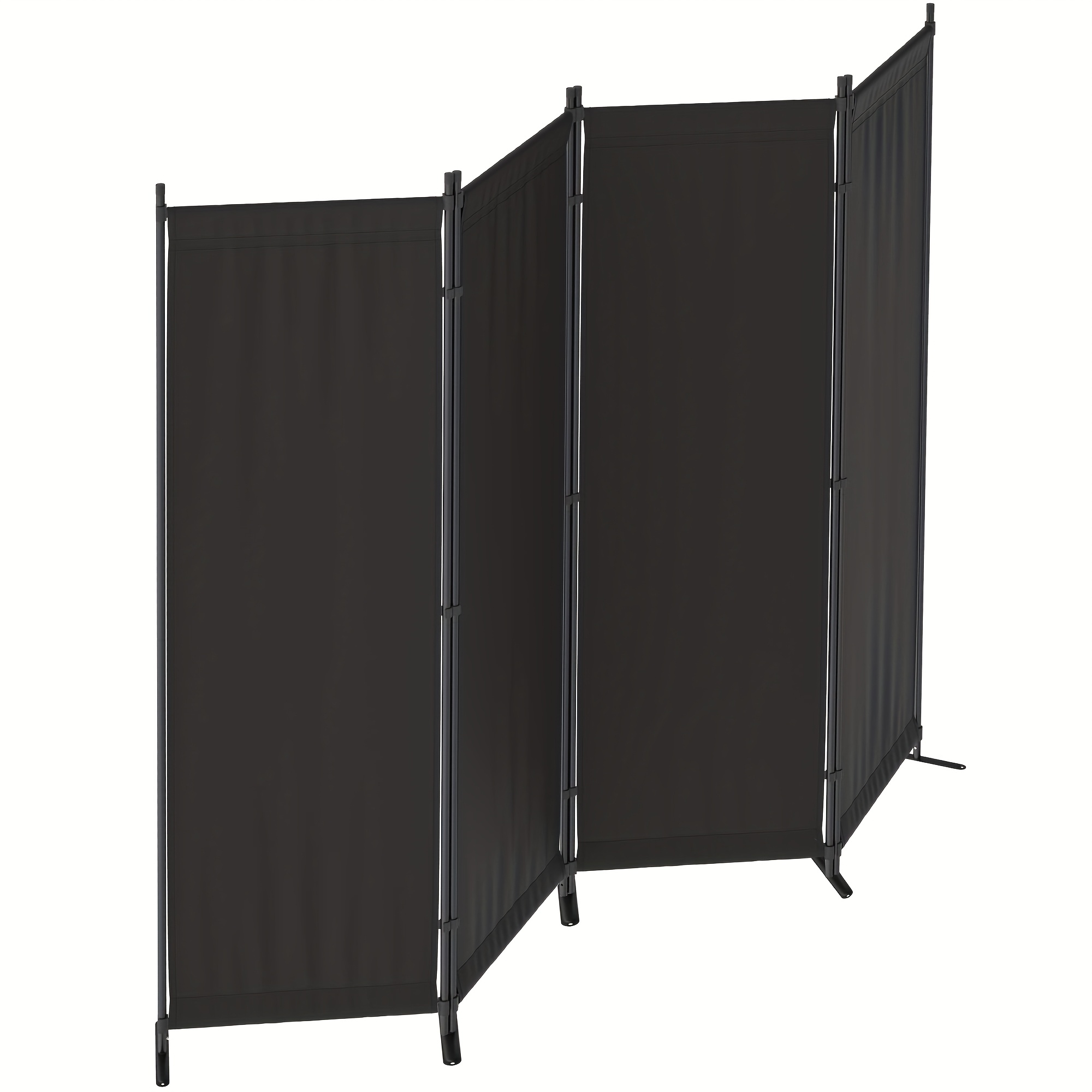 4-Panel Modern Black Privacy S - Room Divider Bamboo 리뷰 및 가격