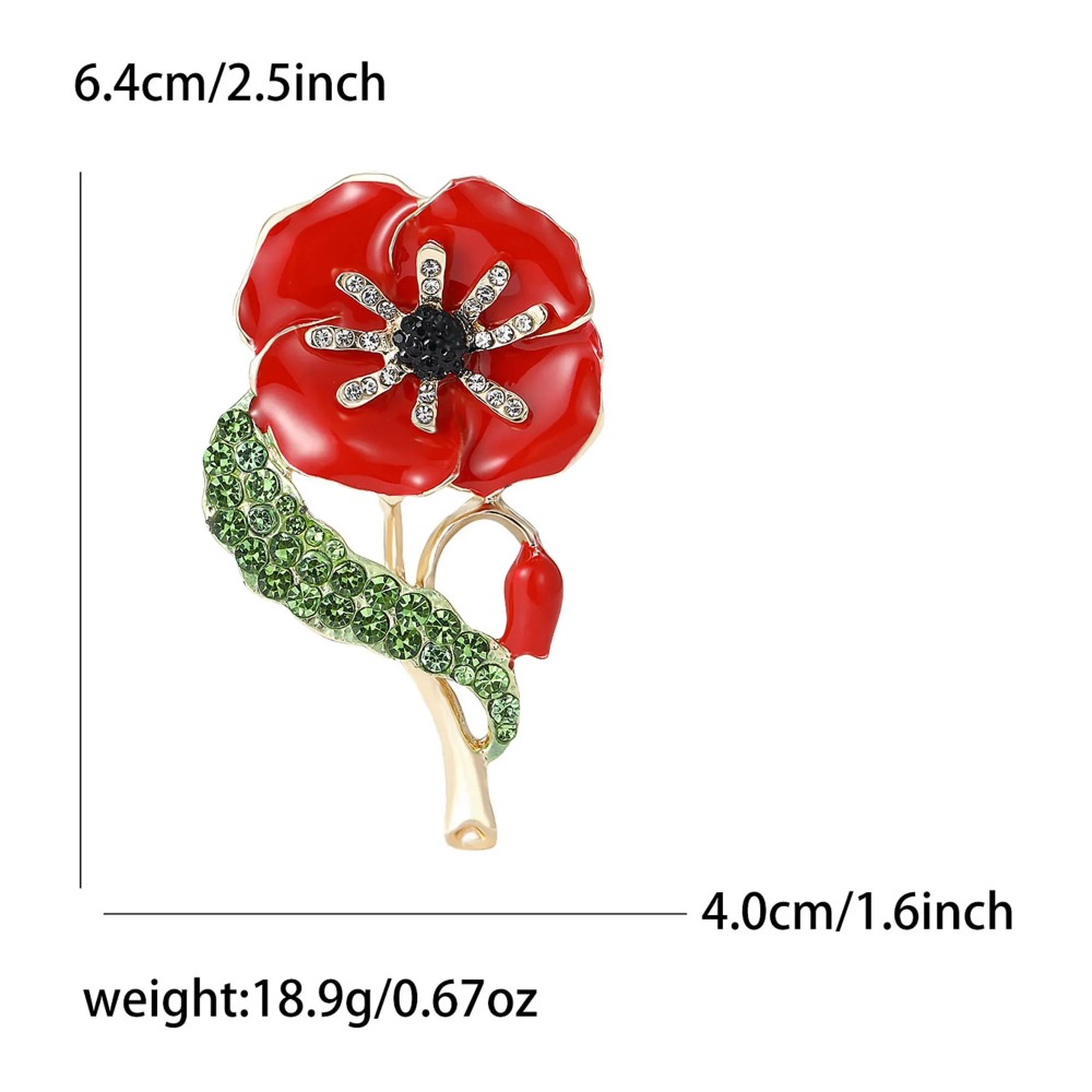 1PC Enamel Poppy Flower Wreath - Office Furniture Hon 리뷰 및 가격