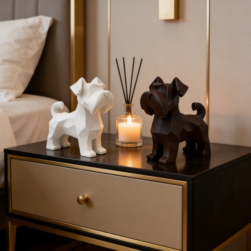 Schnauzer Dogs Figurines Resin - Office Furniture Hon 리뷰 및 가격