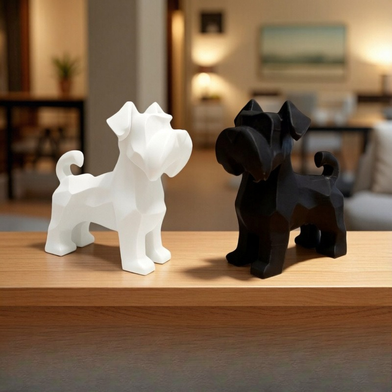 Schnauzer Dogs Figurines Resin - Office Furniture Hon 리뷰 및 가격