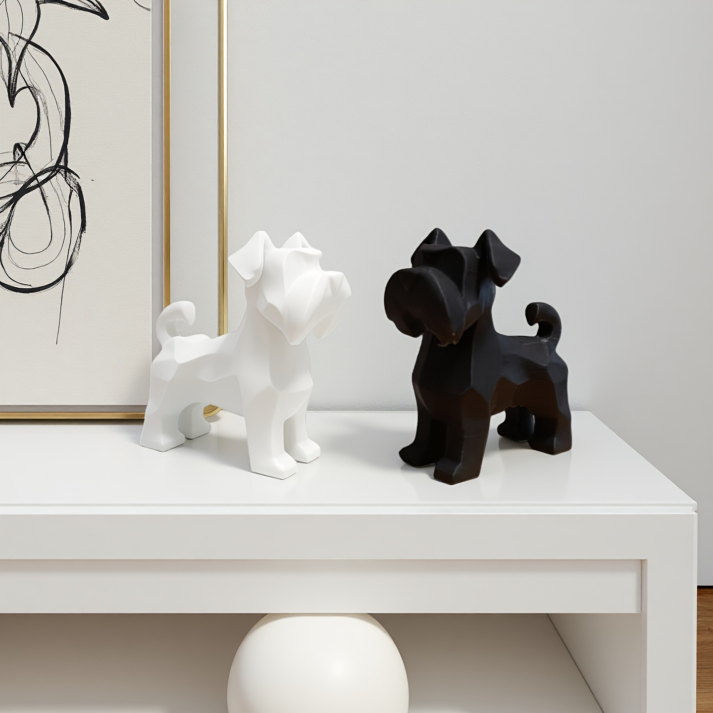 Schnauzer Dogs Figurines Resin - Office Furniture Hon 리뷰 및 가격