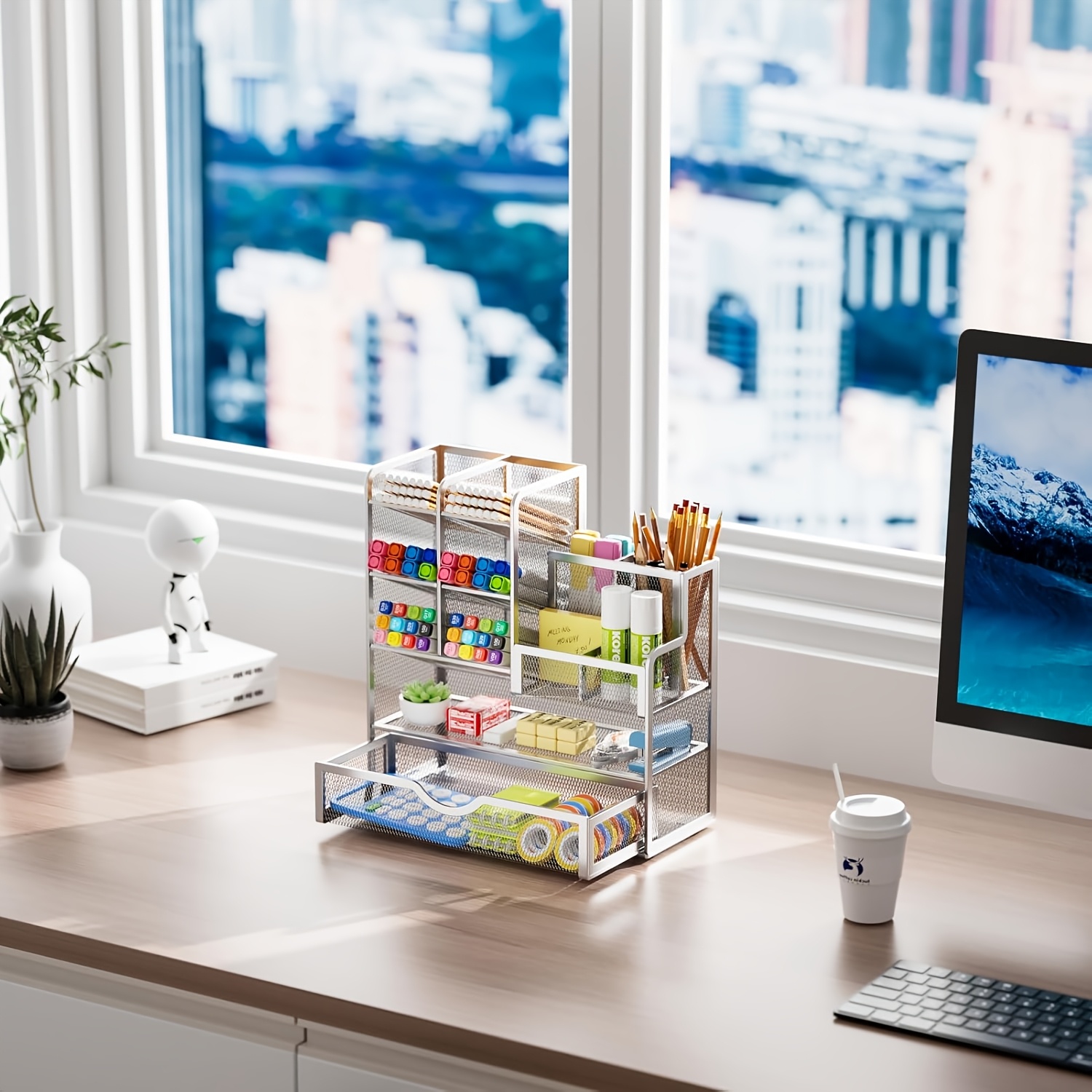 Iron Art Mesh Desk Organizer M - Desktop Filing Tray 리뷰 및 가격
