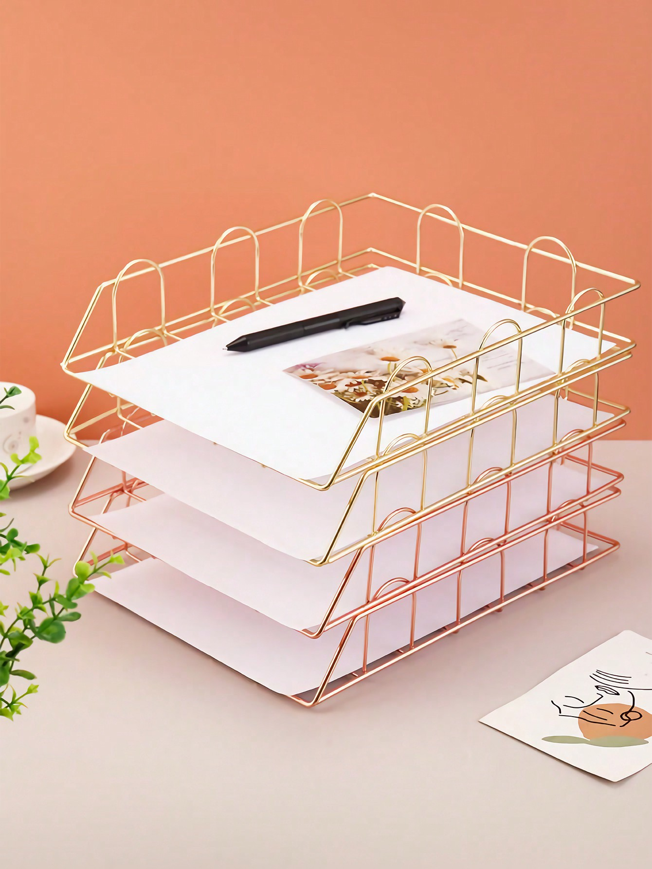 1pcs Desktop File Organizer Me - Desktop Filing Tray 리뷰 및 가격