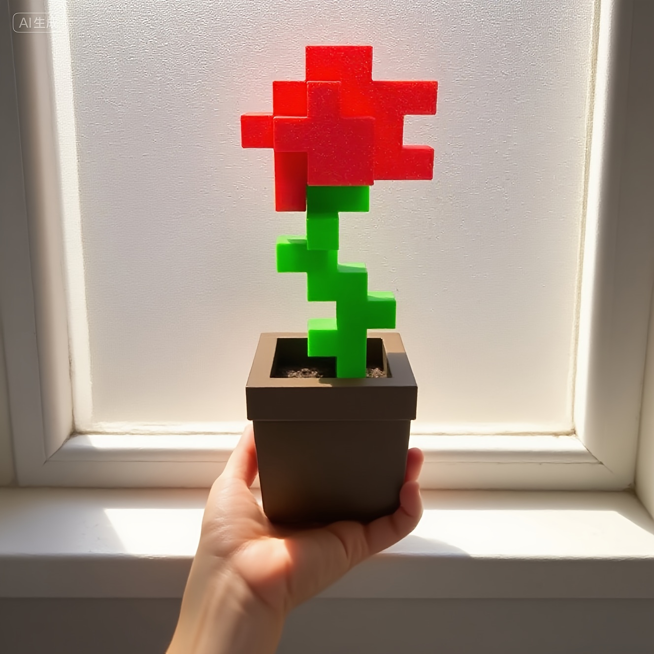 1 Piece Pixel Rose Flower Orna - Office Furniture Hon 리뷰 및 가격