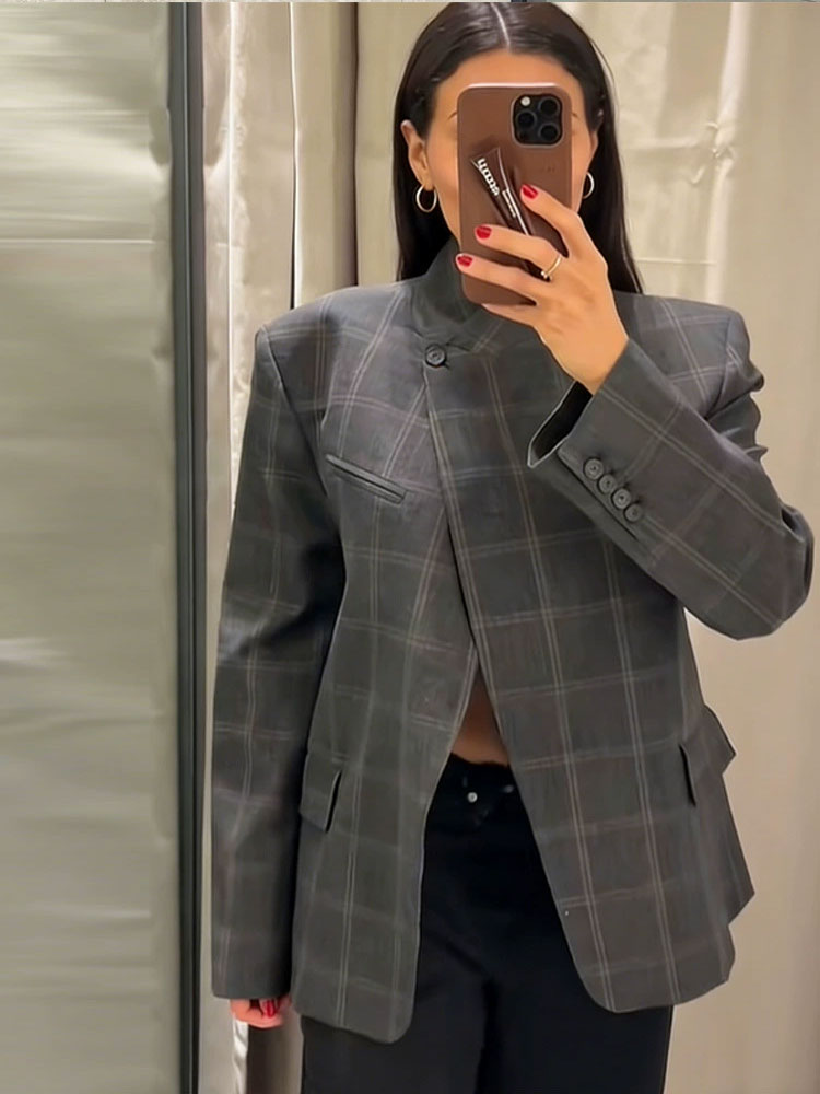 HH 2026 Spring Plaid Blazer Ja - Coat Rack Standing 리뷰 및 가격