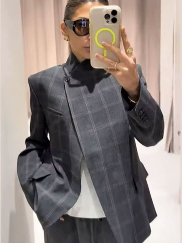 HH 2026 Spring Plaid Blazer Ja - Coat Rack Standing 리뷰 및 가격