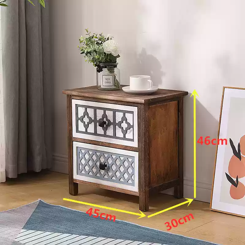 No-Assembly Retro Bedside Cabi - Office Furniture Filing Cabinets 리뷰 및 가격