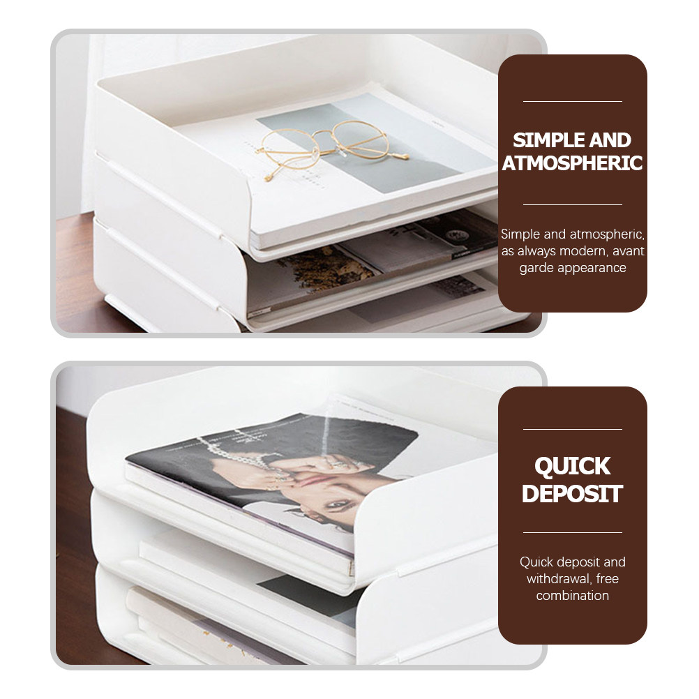 Plastic Desk Organizer Desktop - Desktop Filing Tray 리뷰 및 가격