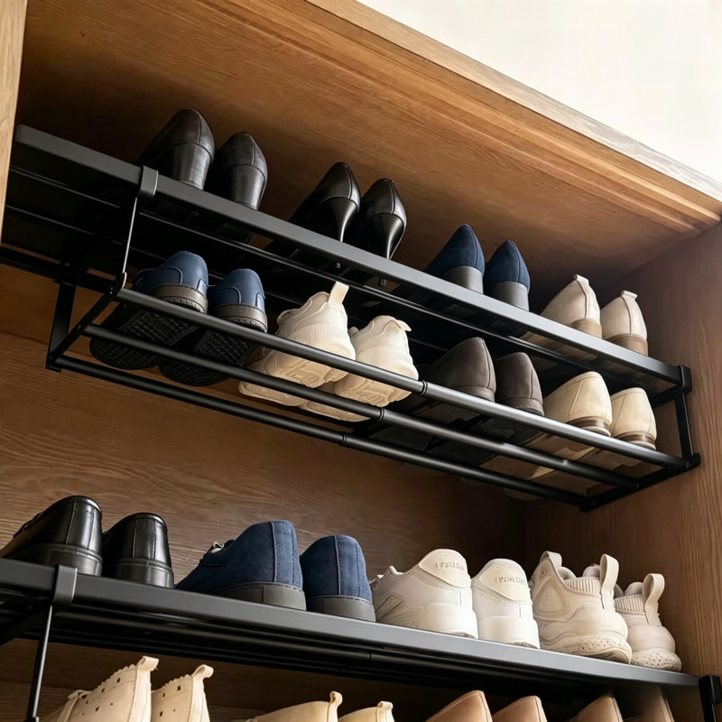Adjustable Shoe Rack with Hang - Room Divider Bamboo 리뷰 및 가격