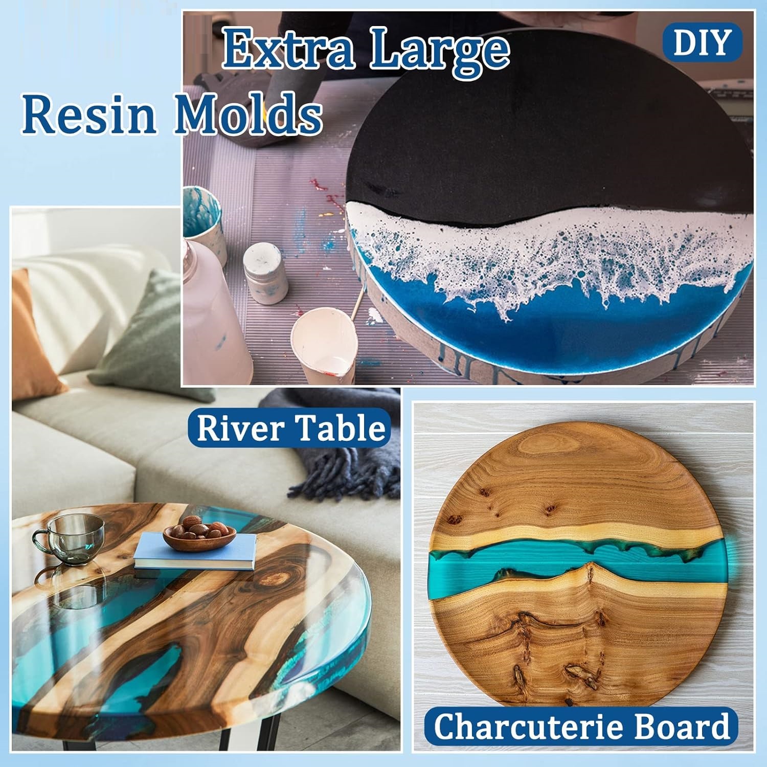 Large Round Tray UV Resin Mold - Conference Table Round 리뷰 및 가격