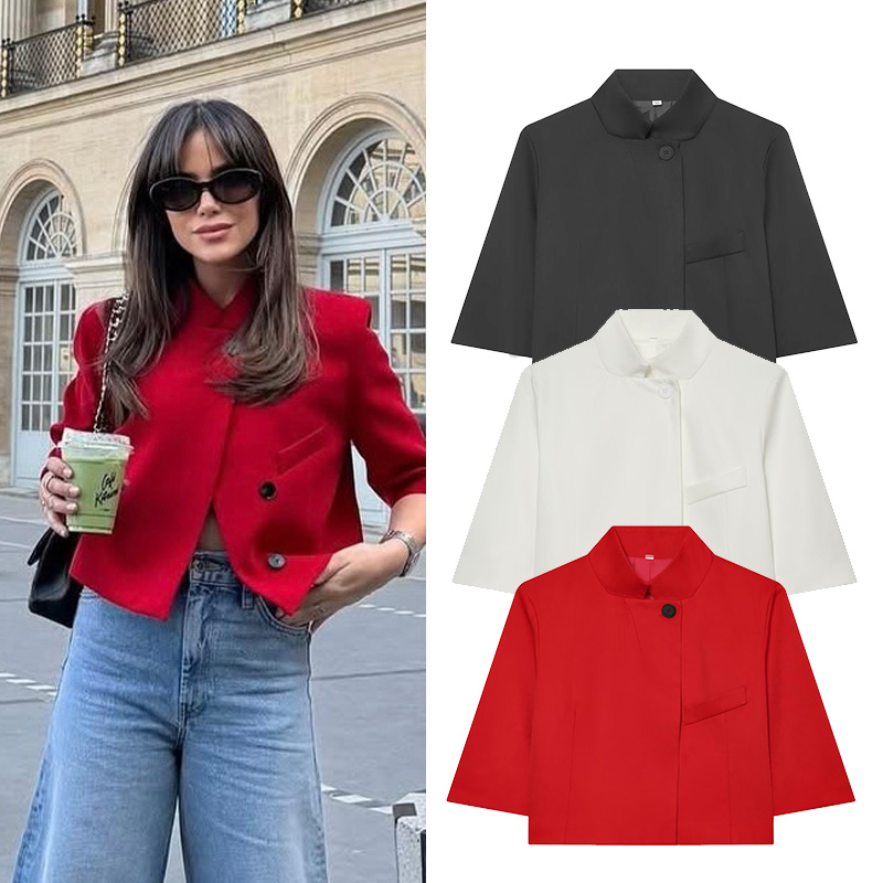 Women's Cropped Short Blazer N - Coat Rack Standing 리뷰 및 가격