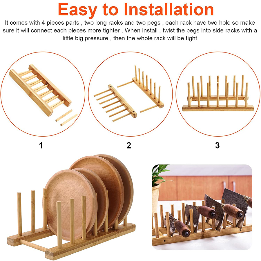 1pcs/2pcs Bamboo Dish Rack, Pl - Room Divider Bamboo 리뷰 및 가격