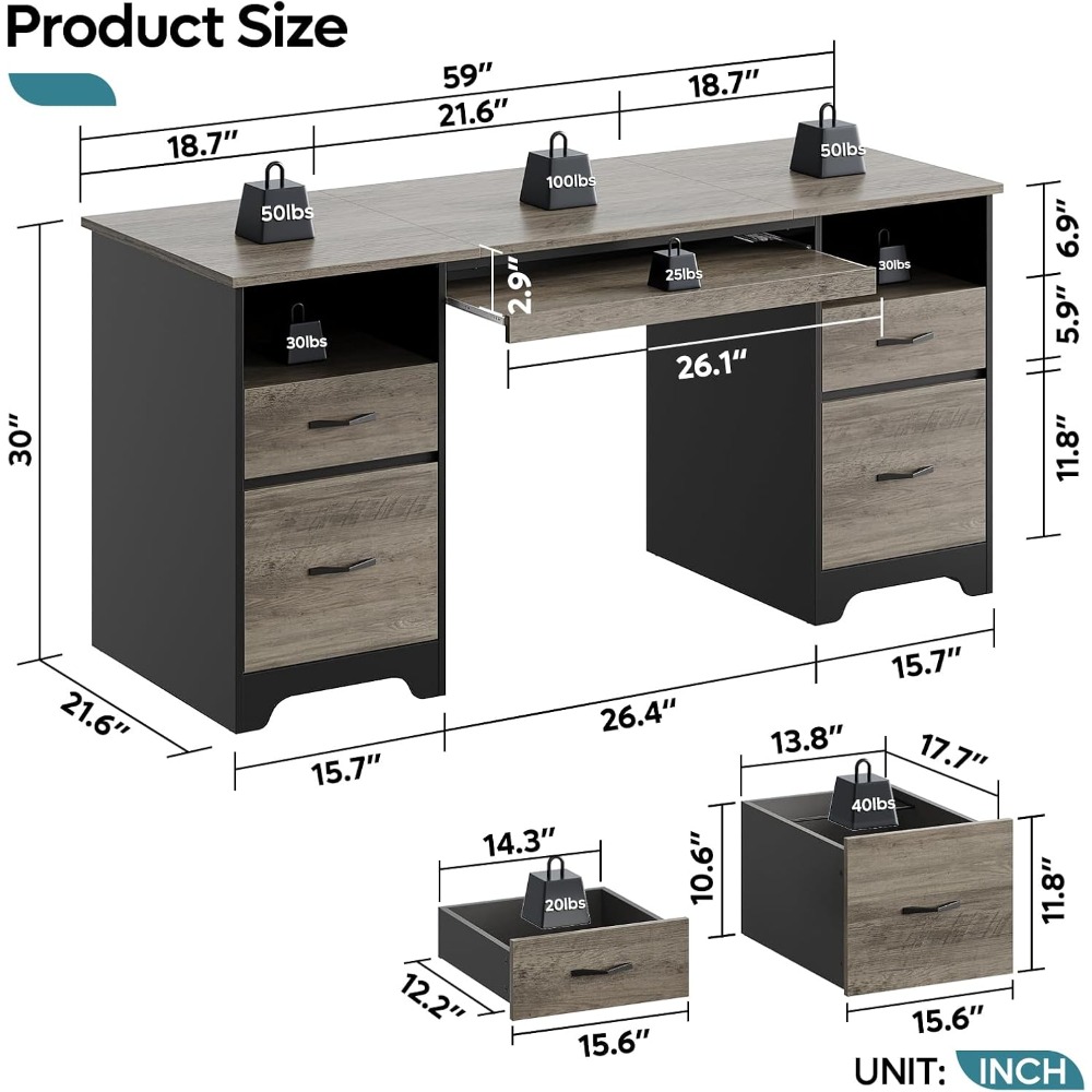 US Shipping 59 Inch Office Des - Desktop Filing Tray 리뷰 및 가격