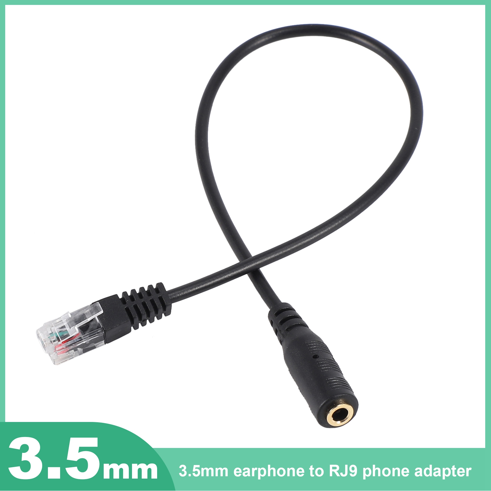 3.5mm Plug Jack to RJ9 for iPh - Telephone Headset Office 리뷰 및 가격