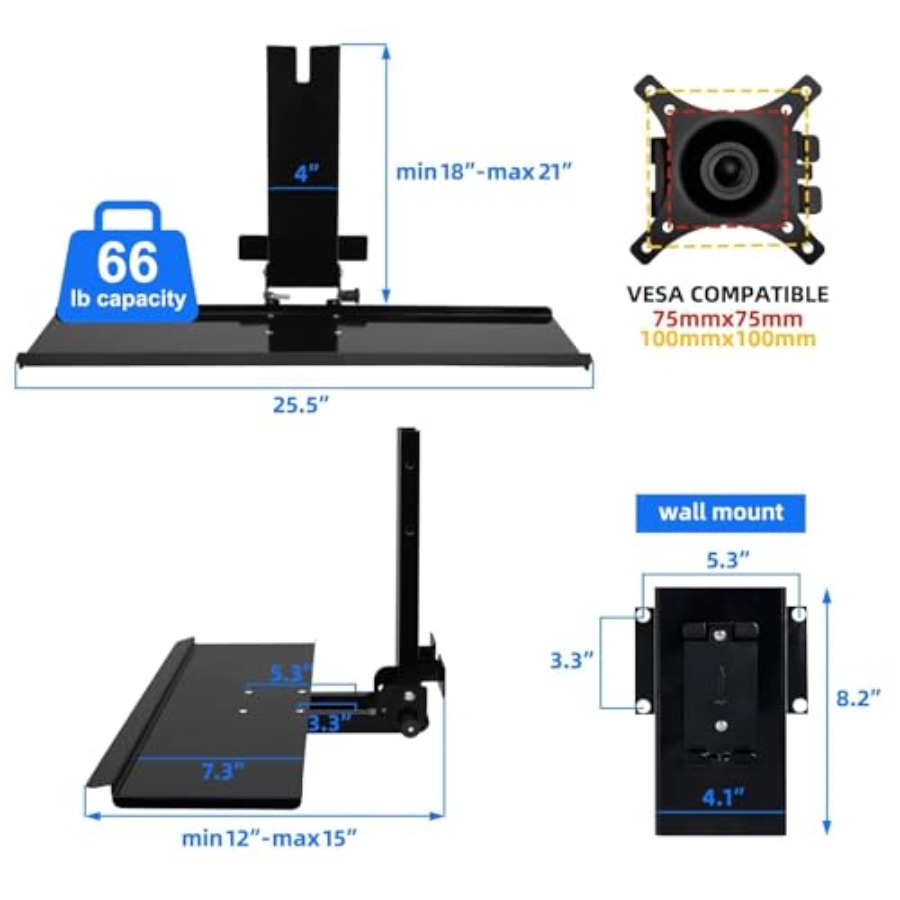 Monitor wall mount with keyboa - Adjustable Monitor Mount 리뷰 및 가격