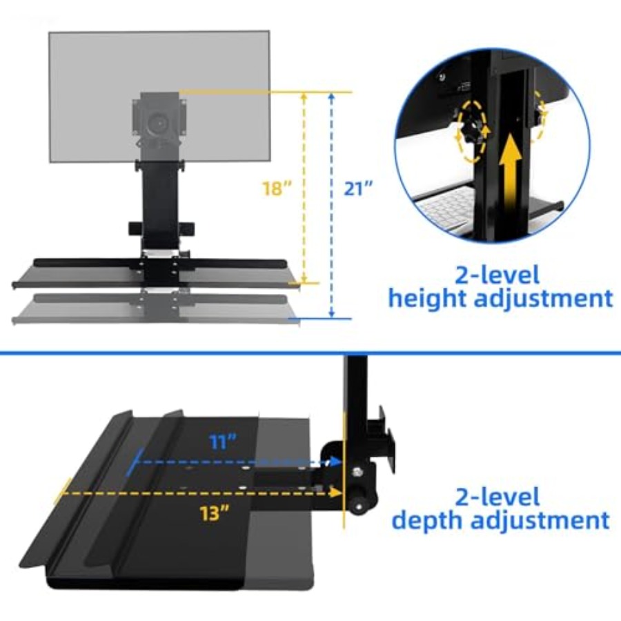 Monitor wall mount with keyboa - Adjustable Monitor Mount 리뷰 및 가격