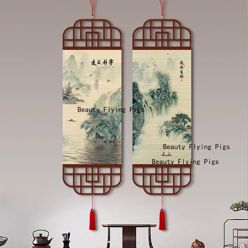 1pc Chinese Landscape Bamboo C - Room Divider Bamboo 리뷰 및 가격