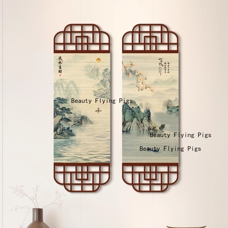 1pc Chinese Landscape Bamboo C - Room Divider Bamboo 리뷰 및 가격