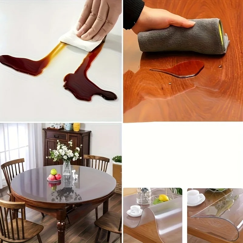 1pc 100/110/120cm Clear PVC Ro - Conference Table Round 리뷰 및 가격