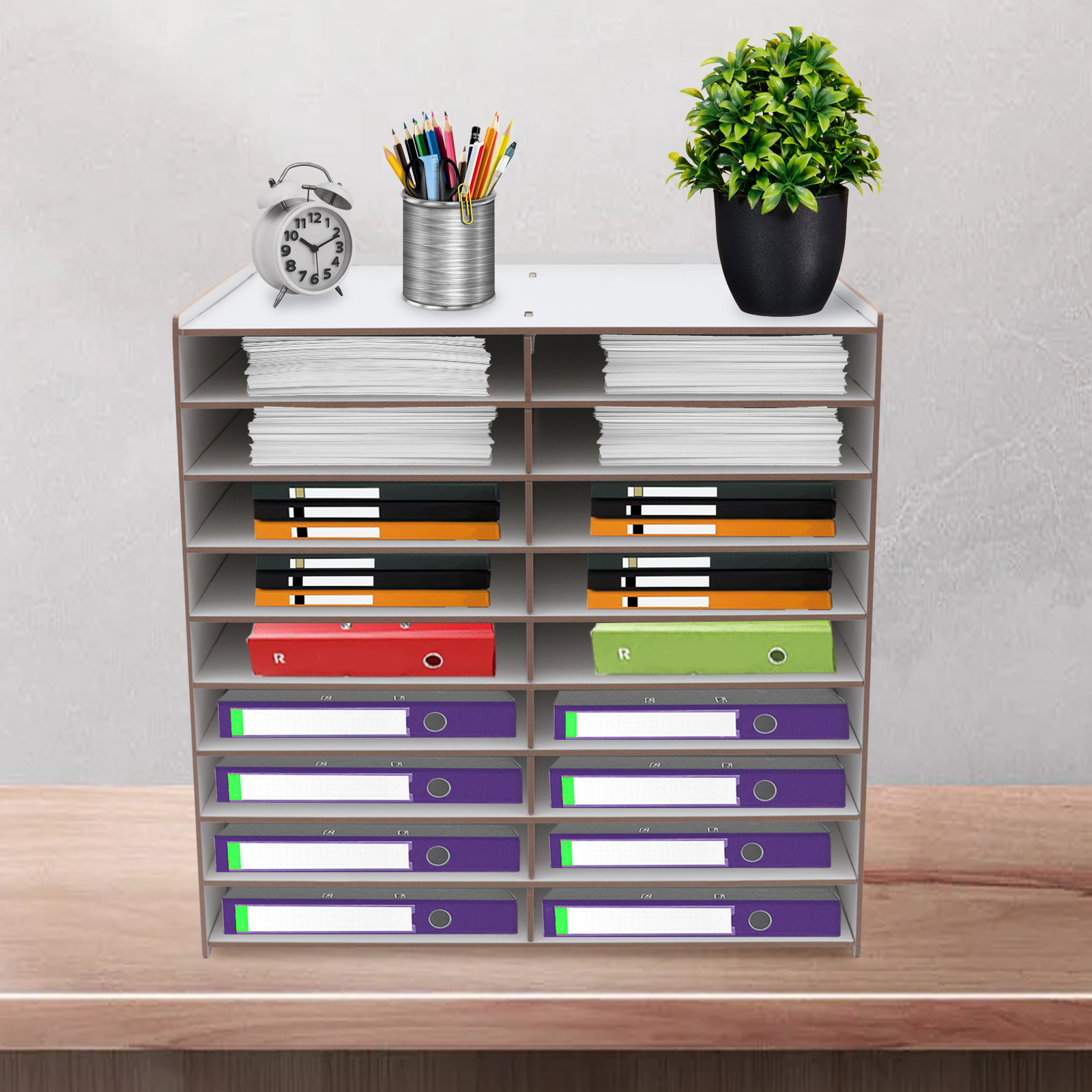 9-Tier Wooden Mail Sorter,18 C - Desktop Filing Tray 리뷰 및 가격